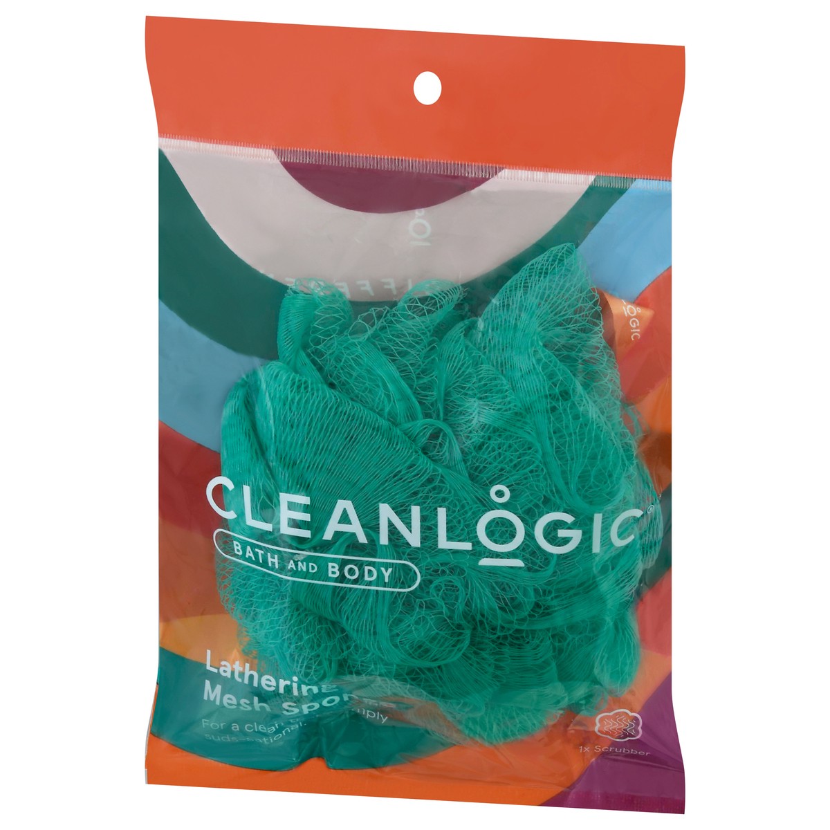 slide 8 of 9, Cleanlogic 50G Mesh Bath Sponge, 1 ct