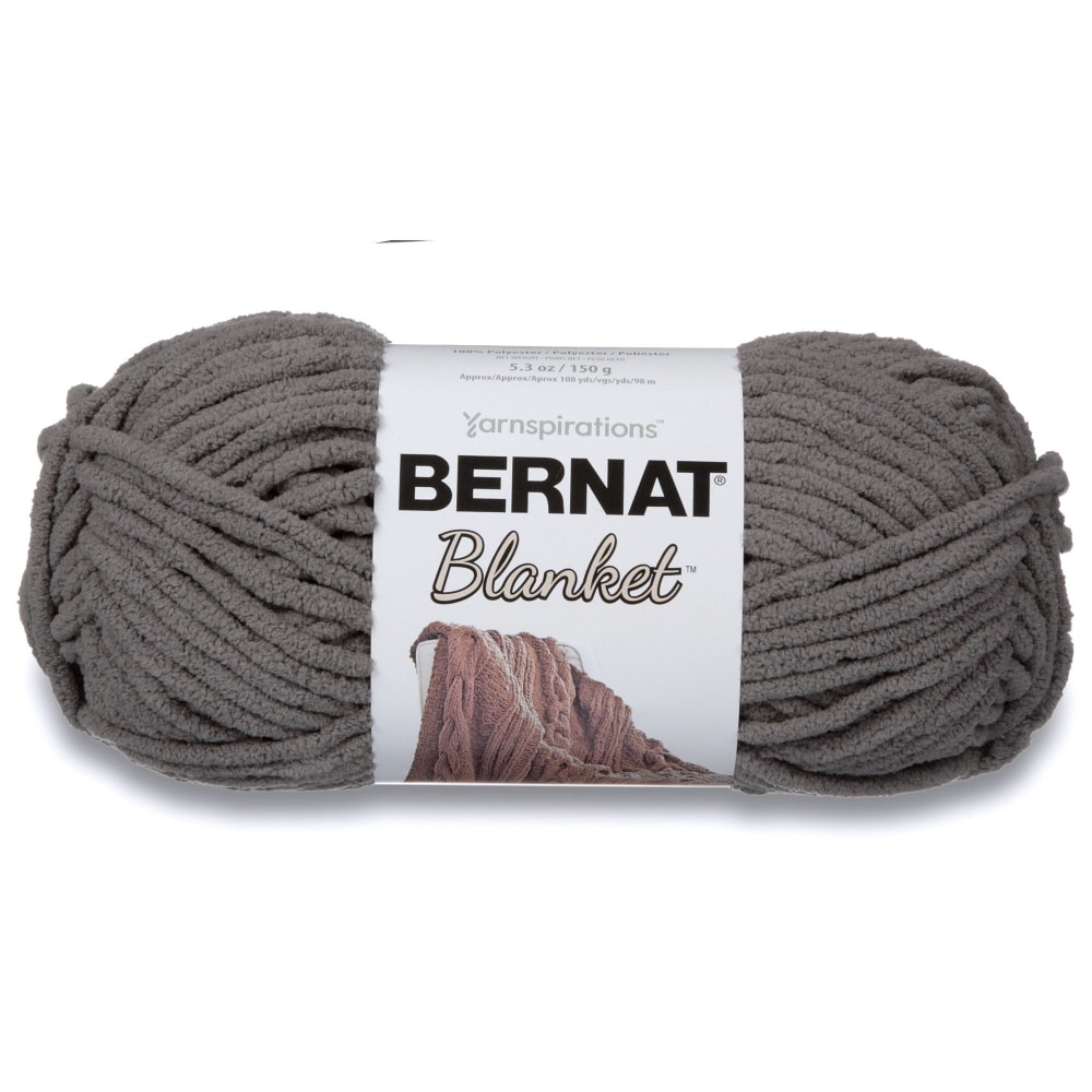 slide 1 of 1, Bernat Blanket Yarn - Dark Grey, 1 ct