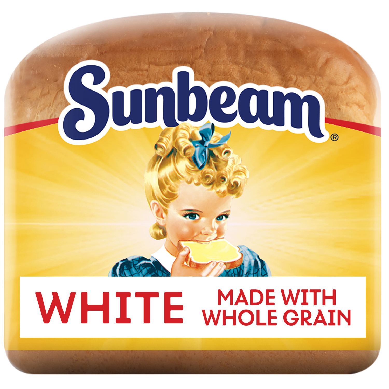 slide 3 of 8, Sunbeam White Bread with Whole Grain 22 oz, 22 oz