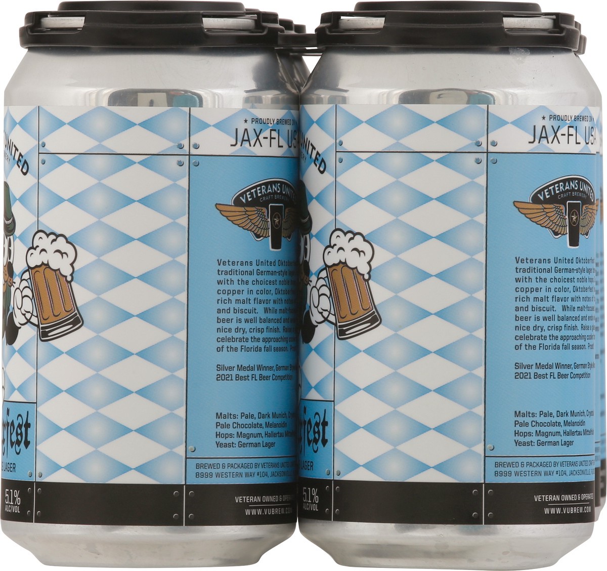slide 7 of 9, Veterans United Craft Brewery Bavarian Style Lager Oktoberfest Beer 6 - 12 fl oz Cans, 12 oz