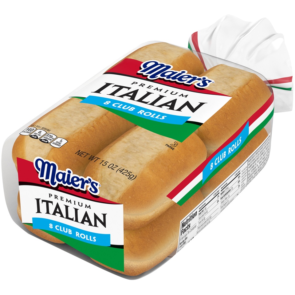 slide 4 of 8, Premium Italian Club Rolls, 15 oz