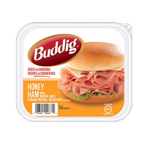 slide 1 of 1, Buddig™ honey ham tray, 9 oz