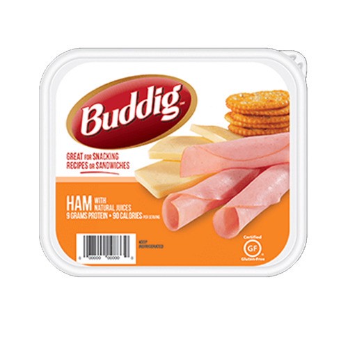 slide 1 of 1, Buddig™ black forest ham tray, 9 oz