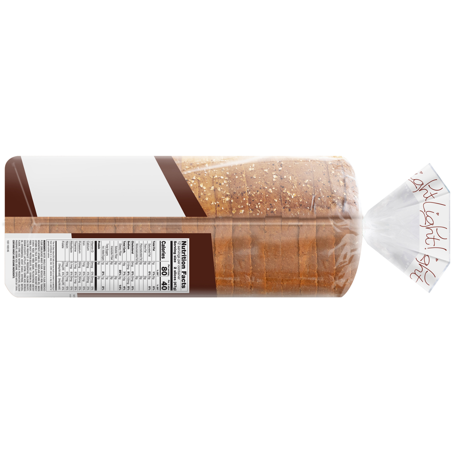 slide 3 of 5, Aunt Millie's Live Light! Whole Grain Bread 20 oz, 20 oz