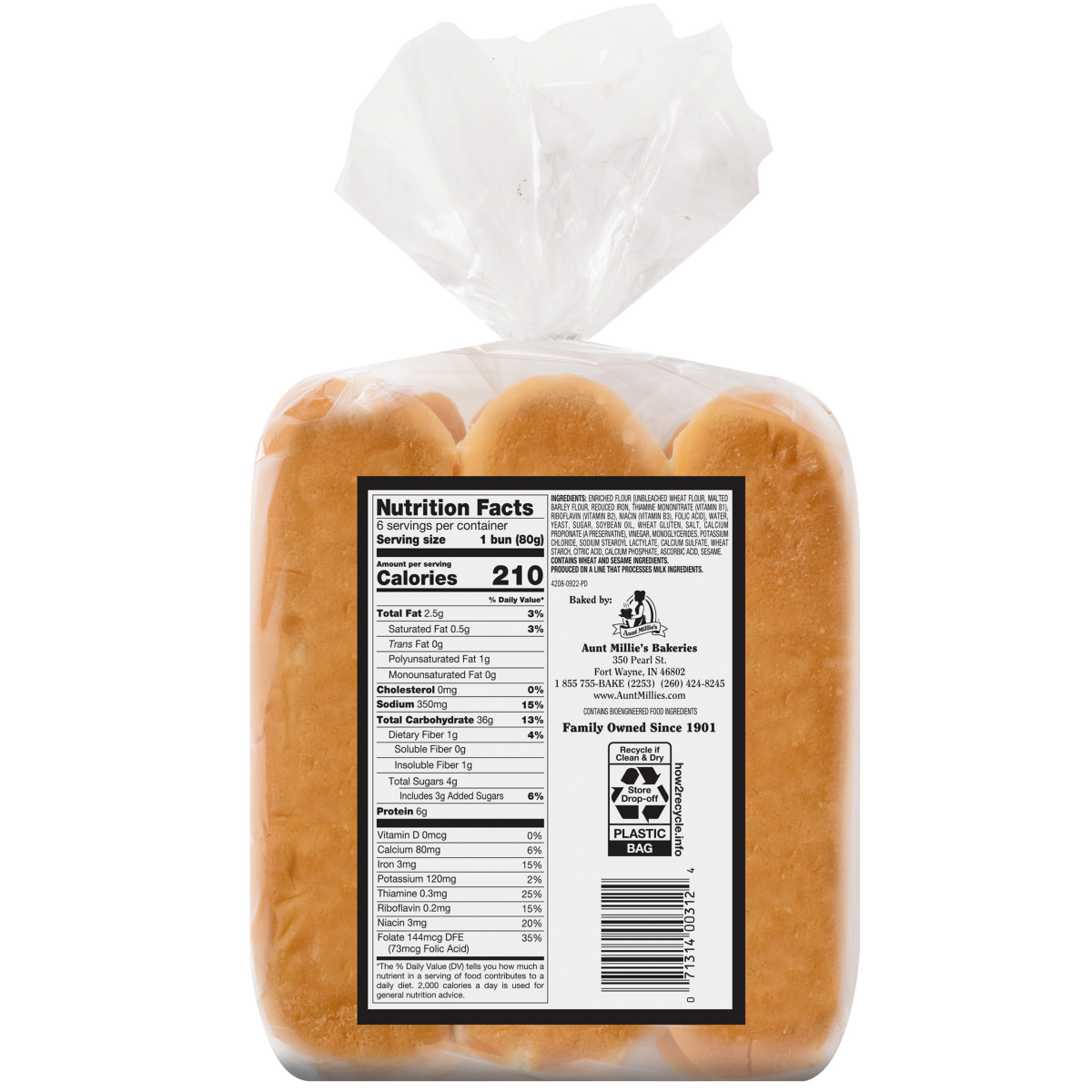 slide 5 of 8, Perfection 1901 Deli Split Top Super Sub Bun 6 ct, 6 ct