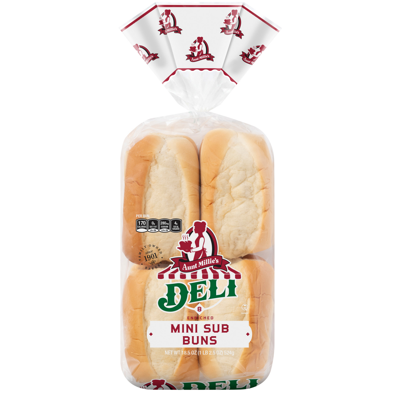 slide 1 of 5, Aunt Millie's Deli Mini Sub Buns 8 ct, 8 ct