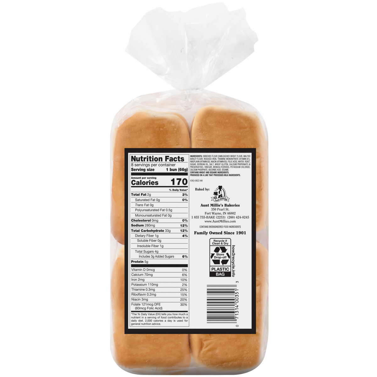 slide 2 of 8, Perfection Deli 1901 Mini Sub Buns 8CT, 8 ct