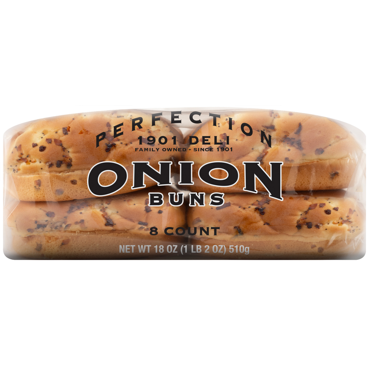 slide 3 of 8, Perfection Deli 1901 Onion Buns 8CT, 8 ct
