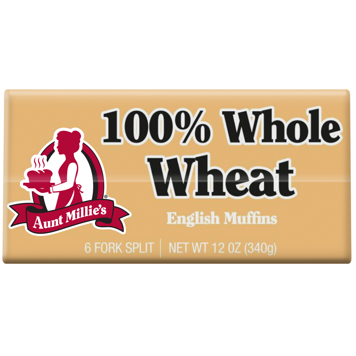 slide 2 of 5, Aunt Millie's 100% Whole Wheat English Muffins, 12 oz