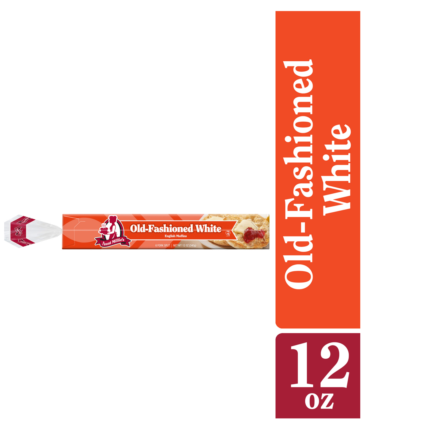 slide 1 of 5, Aunt Millie's Old Fashioned White English Muffins, 12 oz