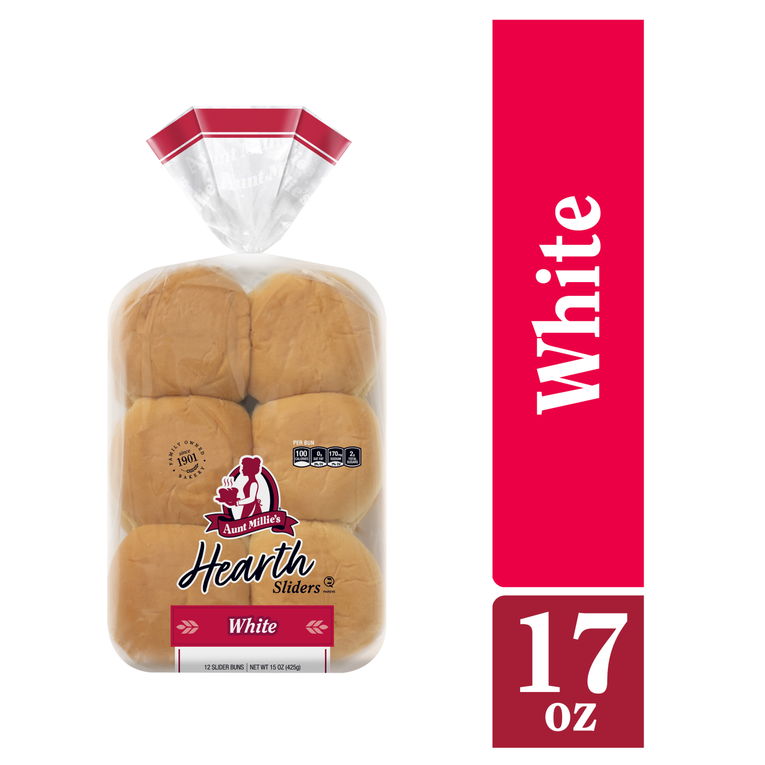 slide 1 of 5, Aunt Millies Hrth White Slider, 12 ct