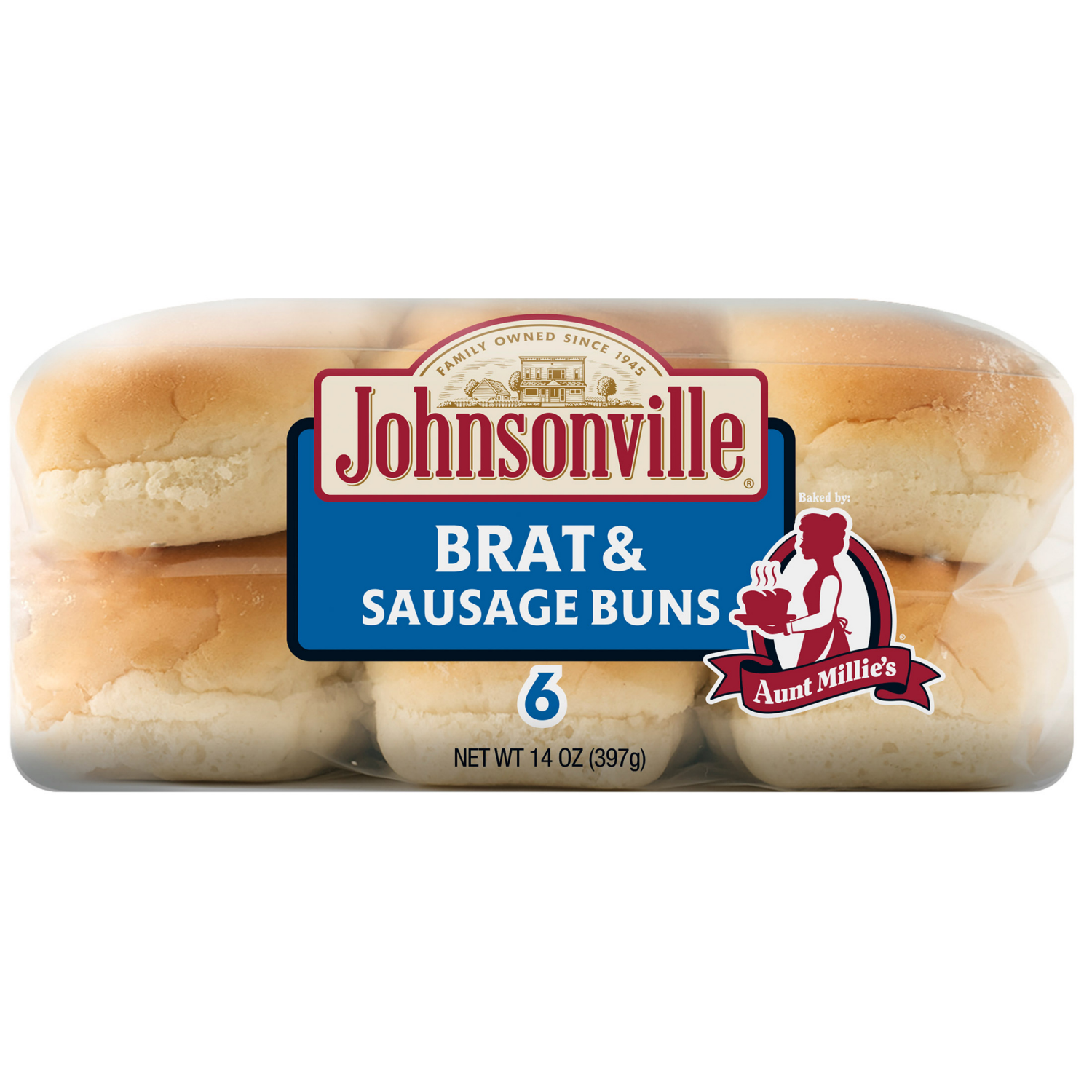 slide 5 of 5, Johnsonville Brat Buns, Stadium, 6 ct