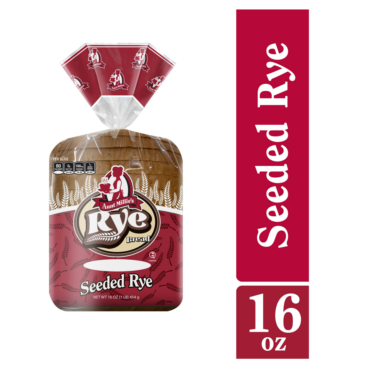 slide 1 of 5, Aunt Millie's Seeded Rye Bread, 16 oz