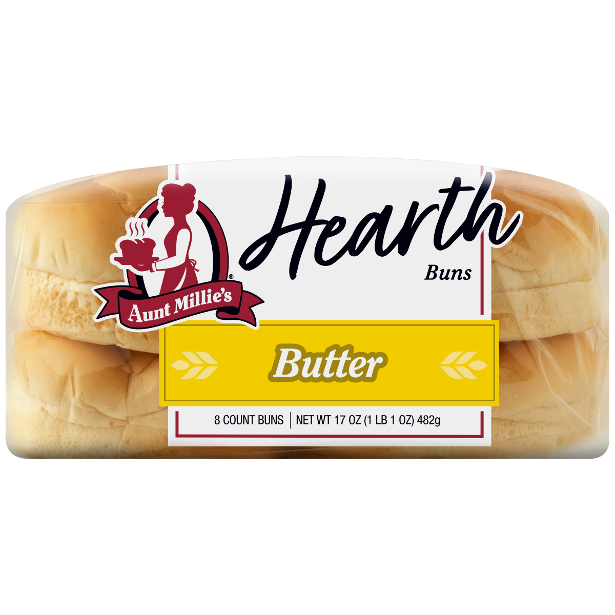 slide 3 of 8, Aunt Millie's Hearth Butter Buns 8ct, 8 ct