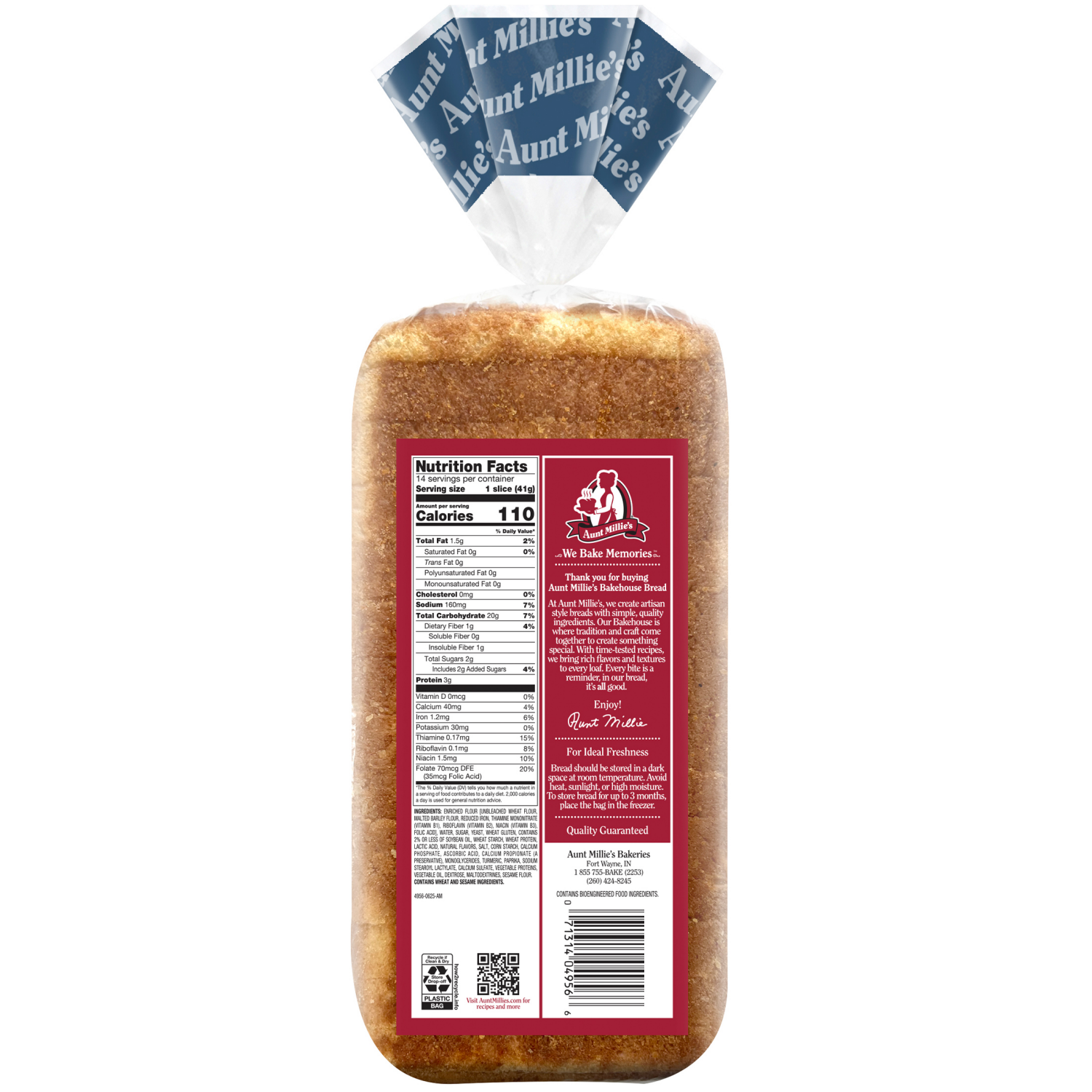 slide 2 of 8, Aunt Millie's Bakehouse Artisan Style Brioche Bread 20 oz, 20 oz