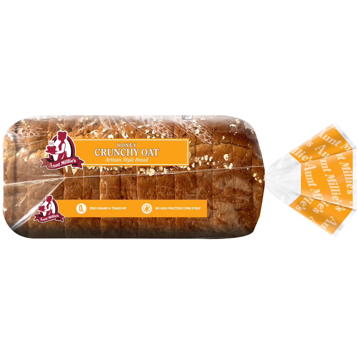 slide 5 of 8, Aunt Millie's Bakehouse Artisan Style Honey Crunchy Oat Bread 20 oz, 20 oz