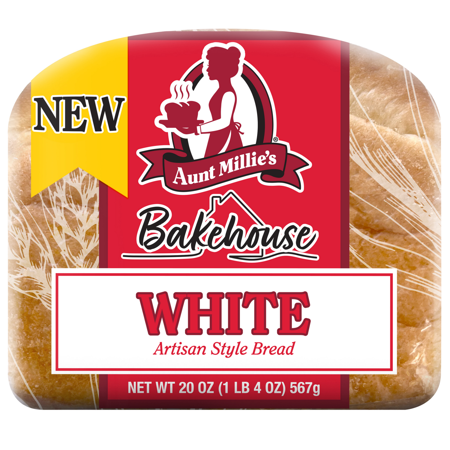 slide 8 of 8, Aunt Millie's Bakehouse Artisan Style White Bread 20 oz, 20 oz