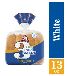 Aunt Millie's Live Carb Smart Hot Dog Buns 8 ct