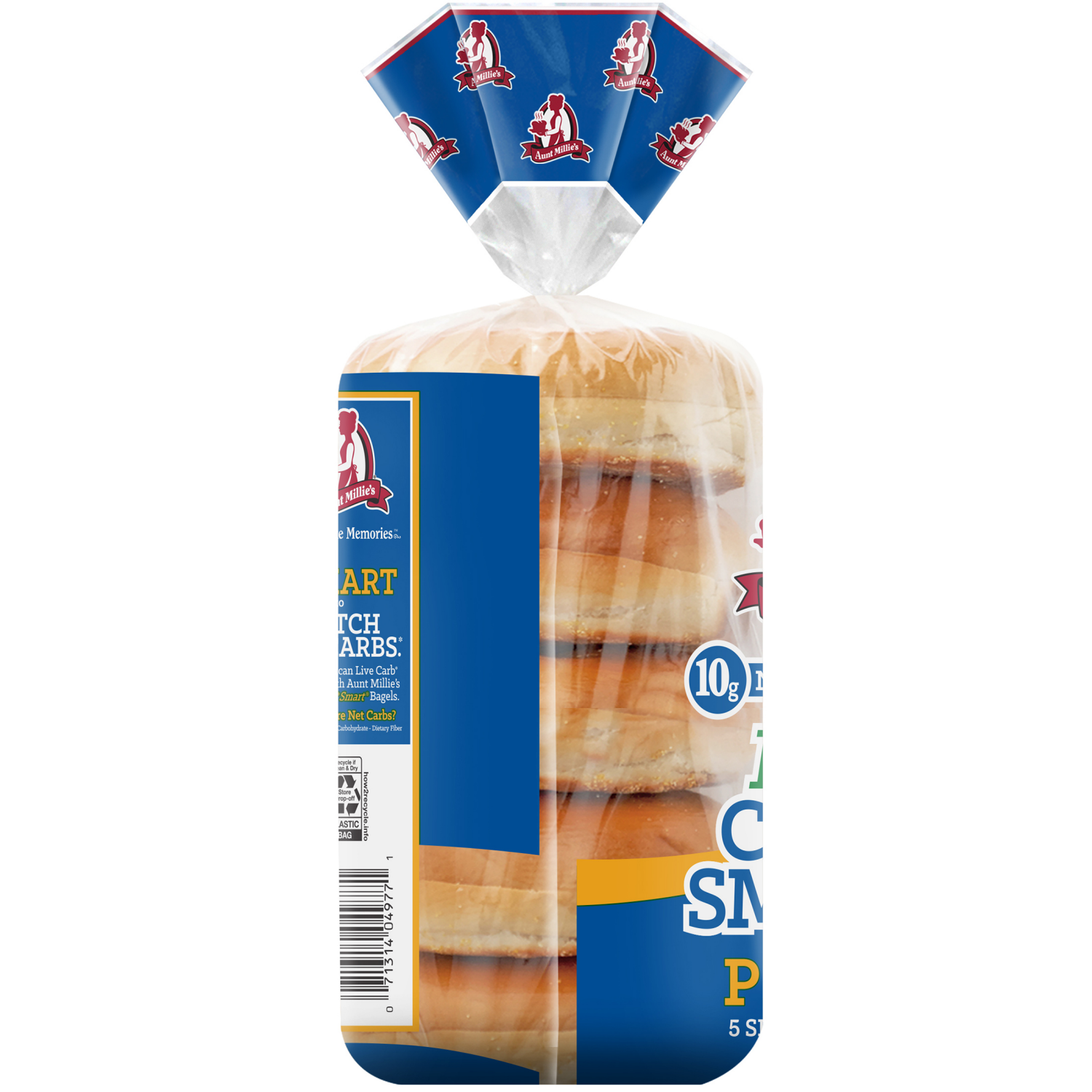 slide 2 of 5, Aunt Millie's Live Carb Smart Plain Bagels 5 ct, 5 ct