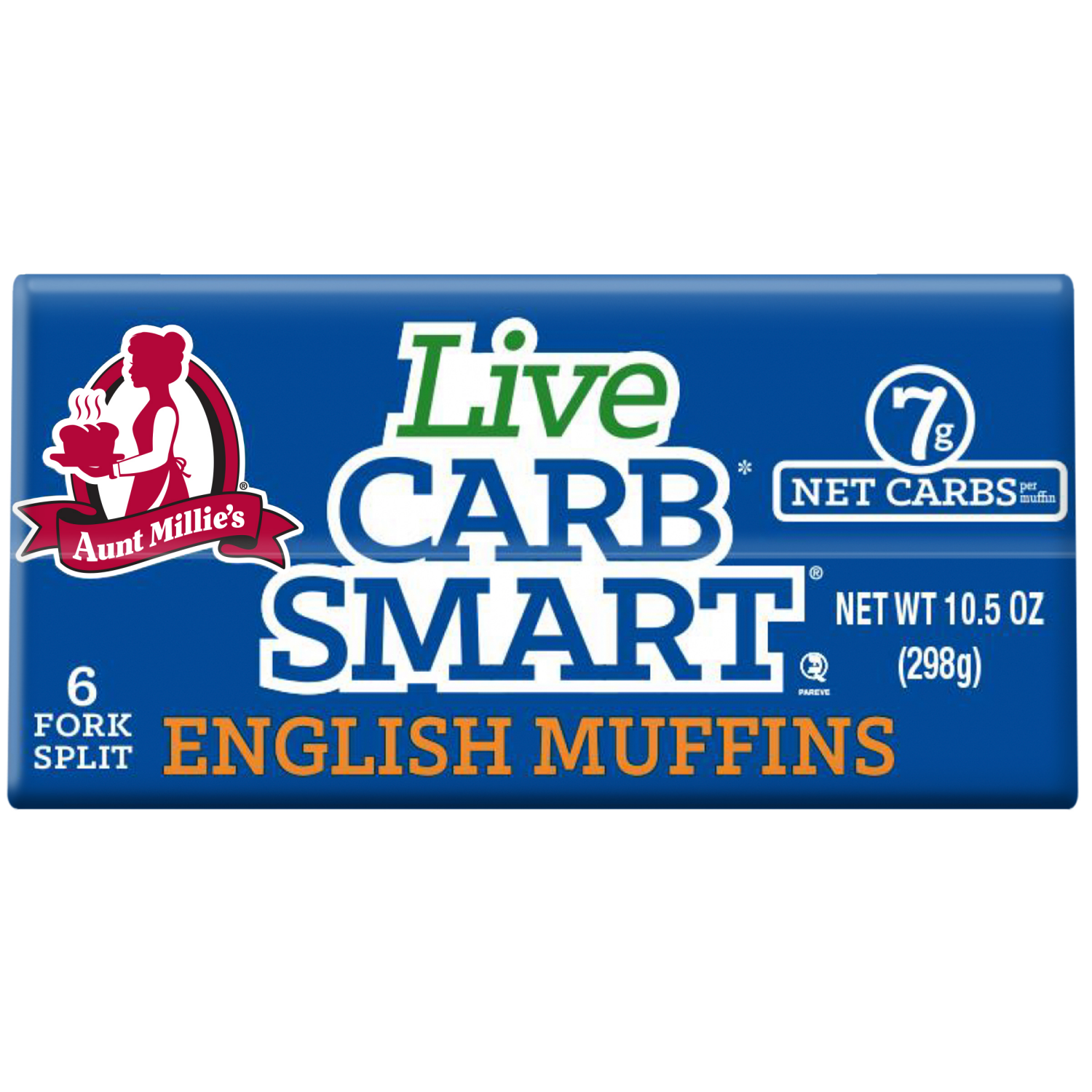 slide 5 of 5, Aunt Millie's Live Carb Smart English Muffins 6 ct, 6 ct