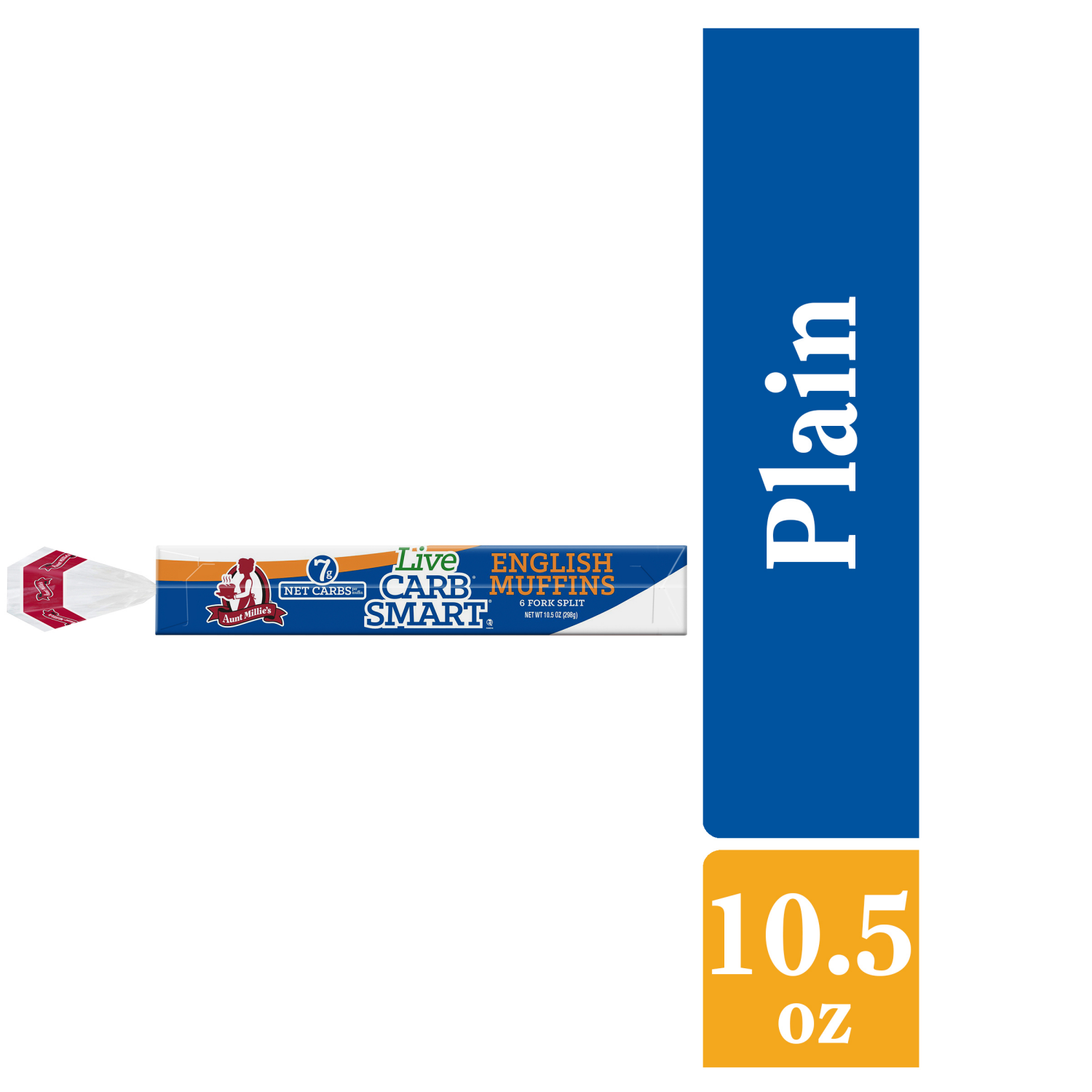 slide 1 of 5, Aunt Millie's Live Carb Smart English Muffins 6 ct, 6 ct