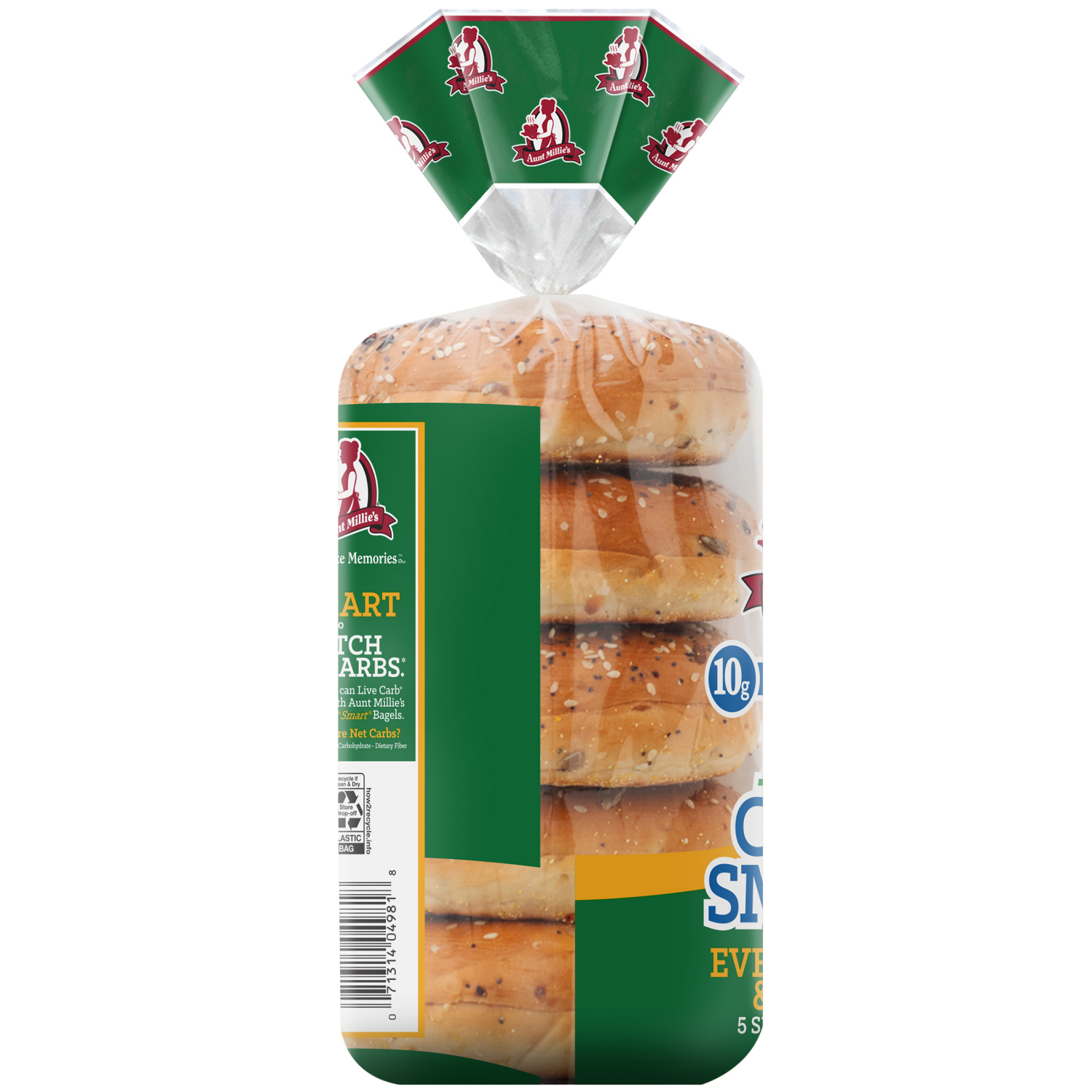 slide 2 of 5, Aunt Millie's Live Carb Smart Everything & More Bagel 5ct, 5 ct