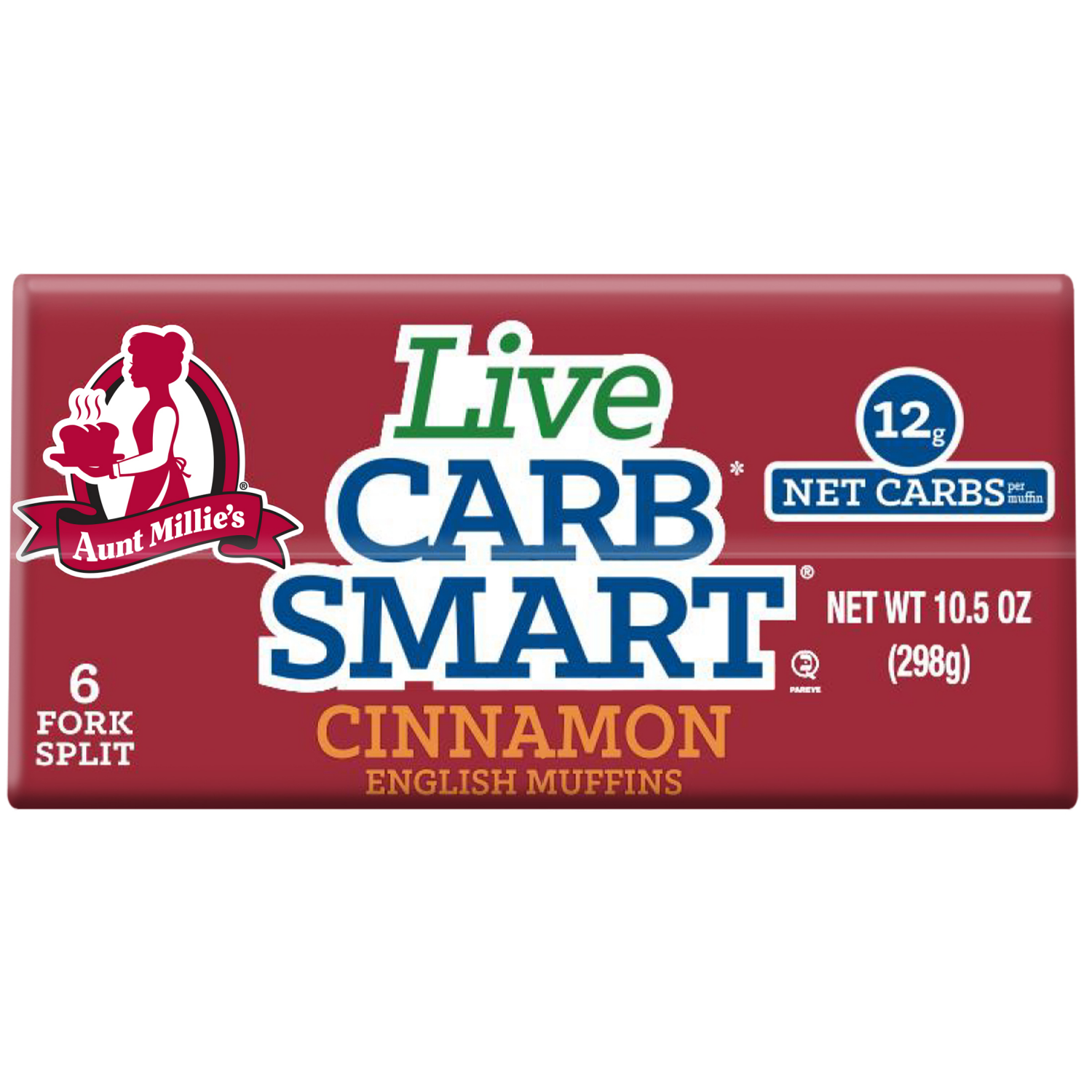 slide 8 of 8, Aunt Millie Carb Smart Cin Muffins, 6 ct