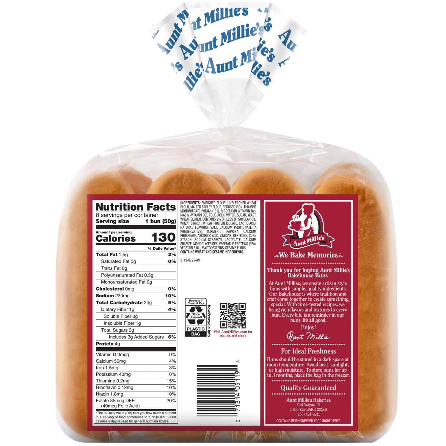 slide 2 of 8, Am Bkhs Art Brioche Hot Bun 8pk, 8 ct