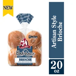 Aunt Millie's Bakehouse Artisan Style Brioche Hamburger Buns 8 ct