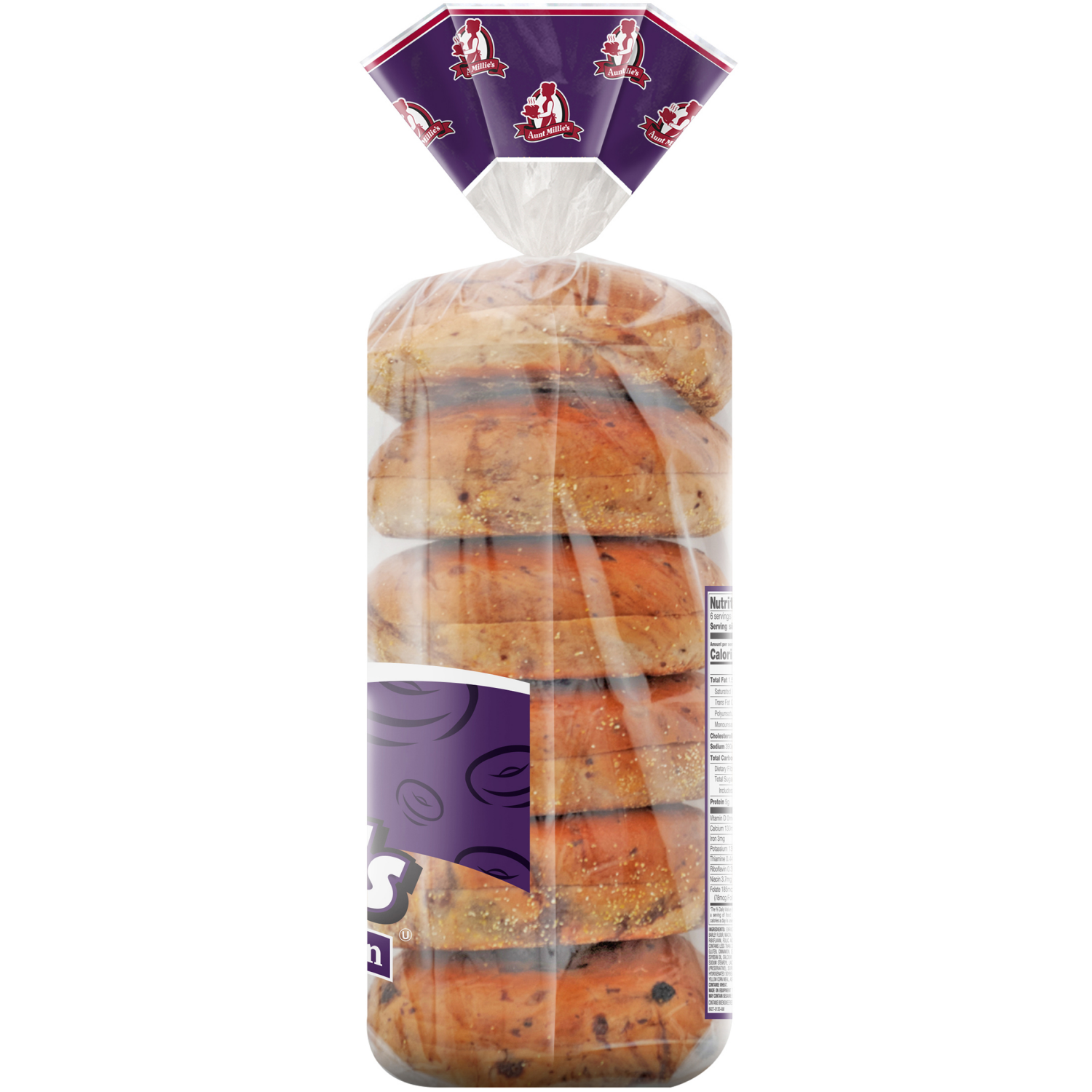 slide 3 of 5, Aunt Millie's Soft Cinnamon Raisin Bagels 6 ct, 6 ct