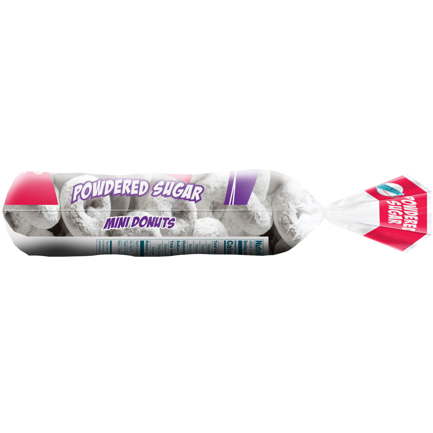 slide 3 of 5, Snack Planet Powdered Sugar Mini Donuts - 12 oz, 12 oz