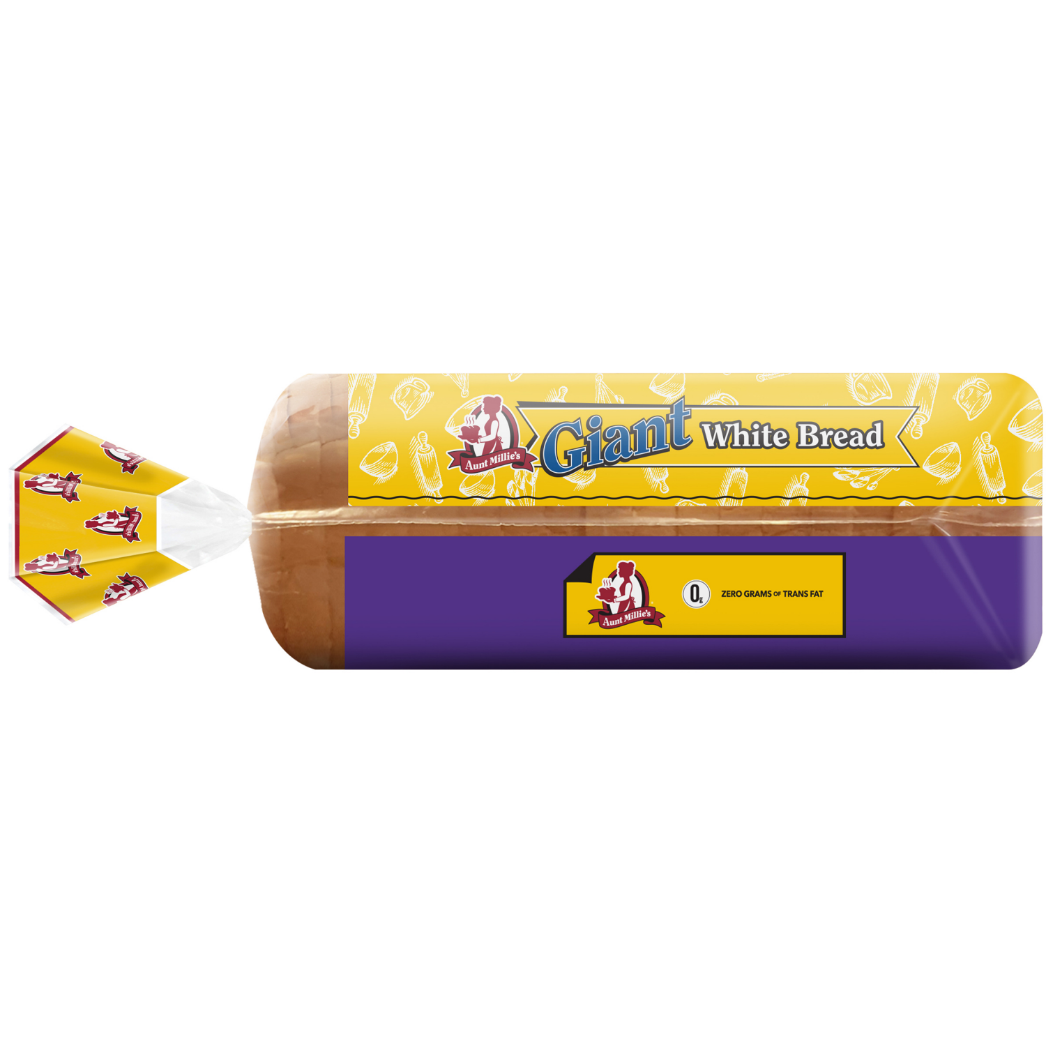 slide 2 of 5, Aunt Millie's Giant White Bread 22 oz, 24 oz