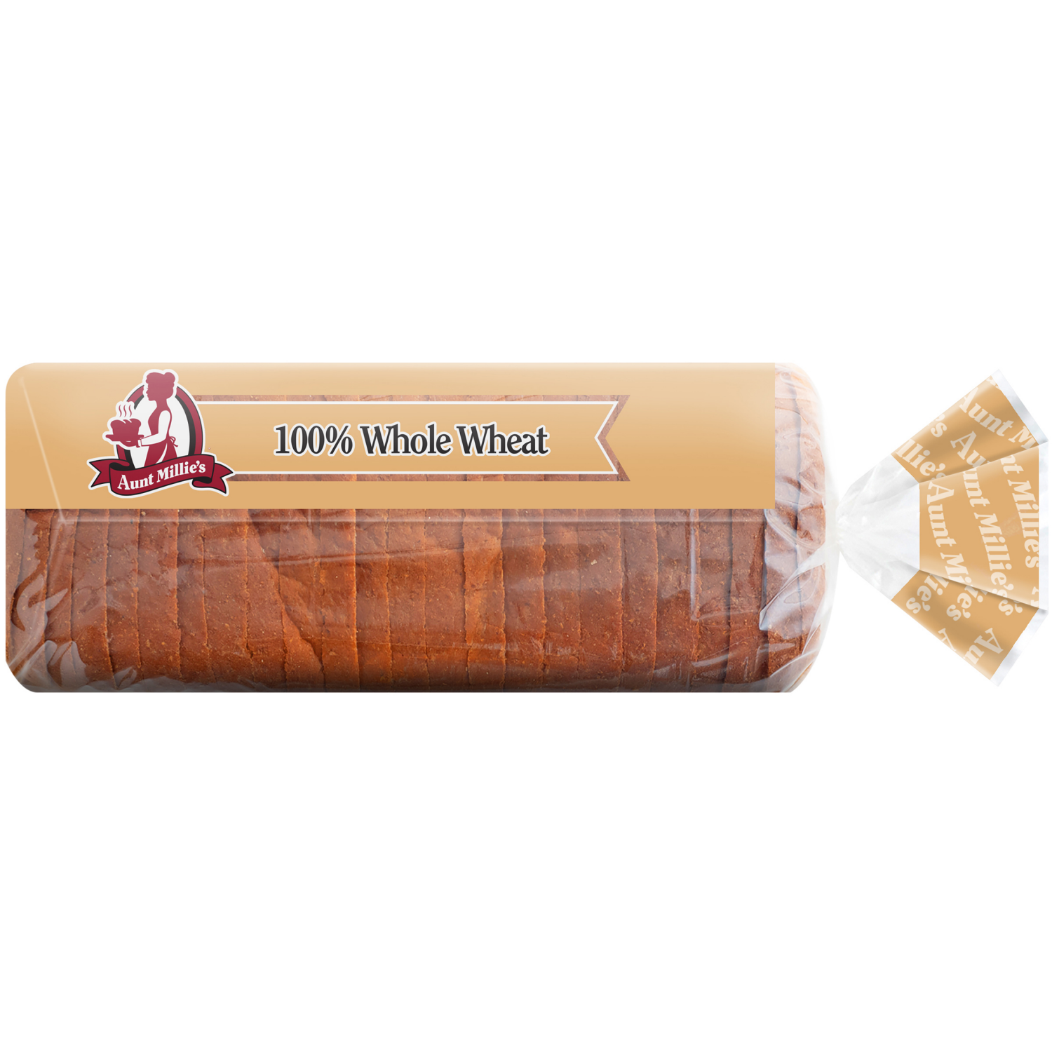 slide 3 of 5, Aunt Millie's 100% Whole Wheat Bread 22 oz, 22 oz