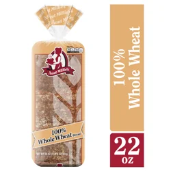 Aunt Millie's 100% Whole Wheat Bread 22 oz