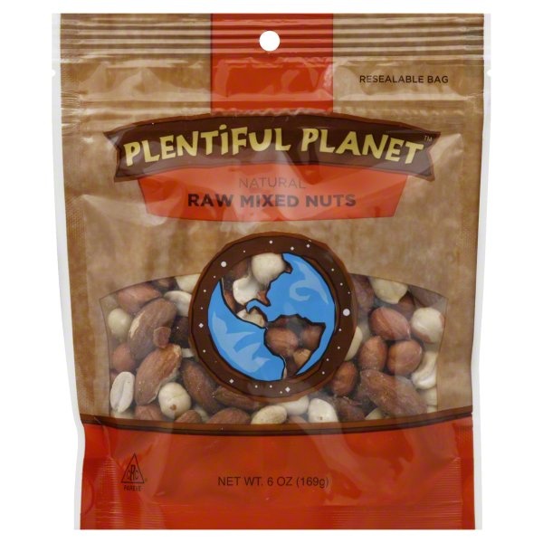 slide 1 of 1, Plentiful Planet Mixed Nuts 6 oz, 6 oz