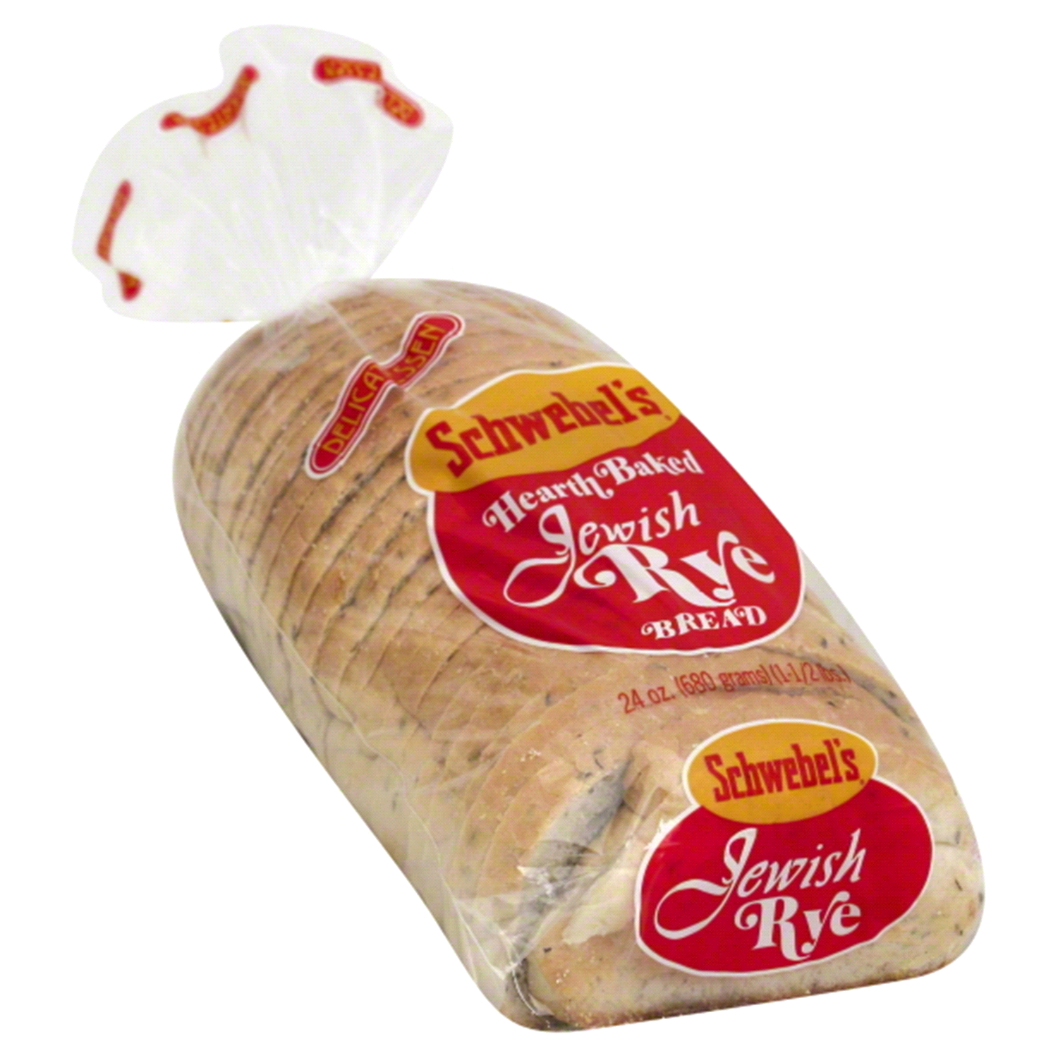 slide 1 of 1, Schwebel's Jewish Rye Bread - 24oz, 24 oz