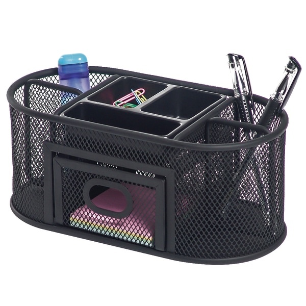 slide 1 of 2, Brenton Studio Black Mesh Organizer, 1 ct