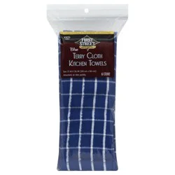 First Street Blue Tile Kitchen Towels