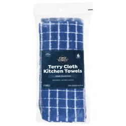 First Street Blue Tile Kitchen Towels