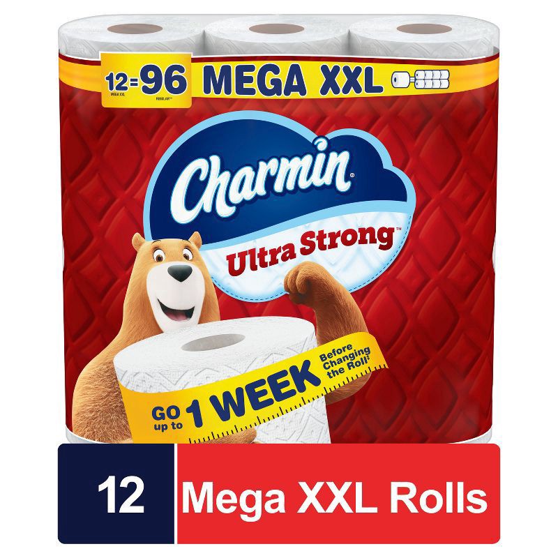 slide 15 of 16, Charmin Ultra Strong Toilet Paper - 12 Mega XXL Rolls, 12 ct