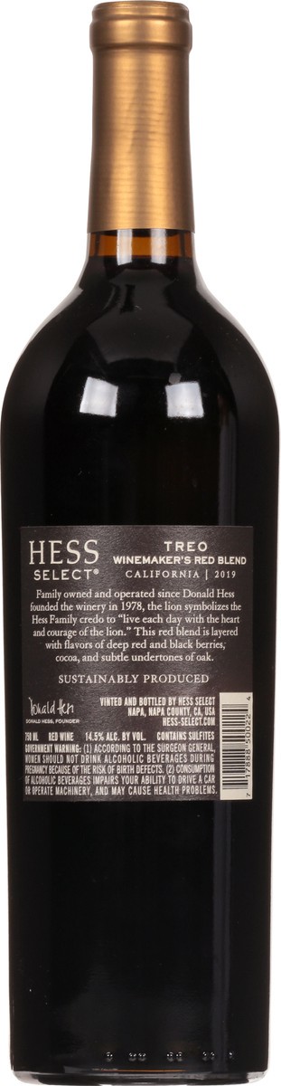 slide 9 of 11, Hess Collection Treo California Winemakers Red Blend 750 ml, 750 ml