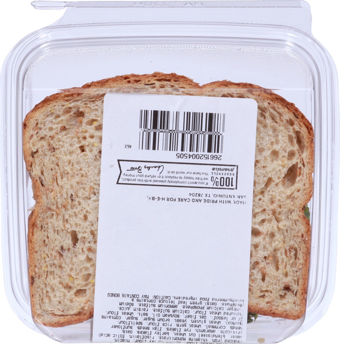 slide 9 of 13, H-E-B Cranberry Pecan Turkey Salad Sandwich, 1 ct