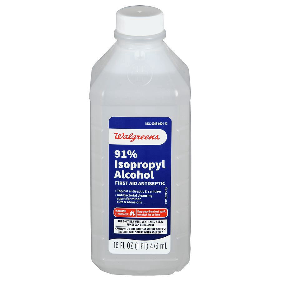 slide 1 of 5, Walgreens Isopropyl Alcohol 91%, 16 oz