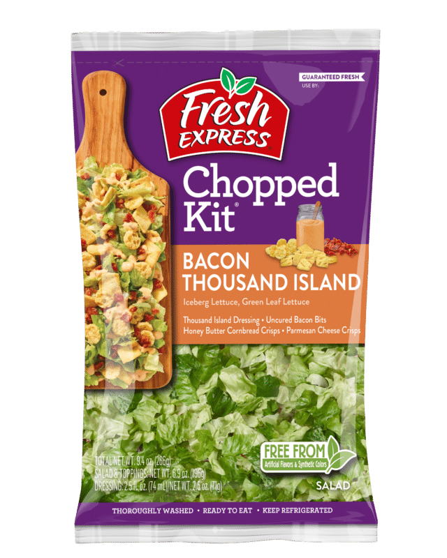 slide 1 of 9, Fresh Express Chopped Kit Bacon Thousand Island Salad 1 ea, 1 ct