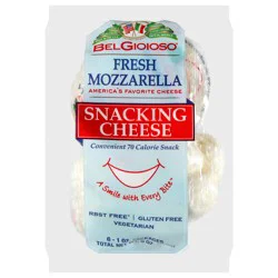 BelGioioso Fresh Mozzarella Snacking Cheese 6 - 1 oz Packages