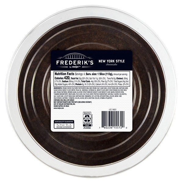 slide 5 of 9, FREDERIKS BY MEIJER Frederik's by Meijer New York Style Cheesecake, 6 in, 16 oz