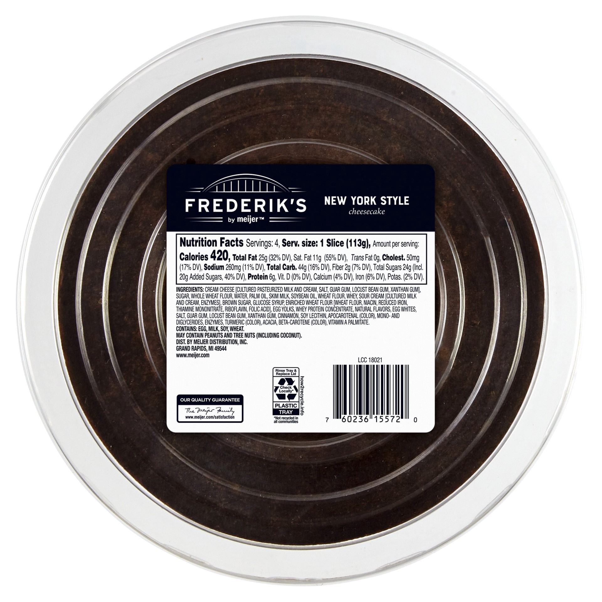 slide 3 of 9, FREDERIKS BY MEIJER Frederik's by Meijer New York Style Cheesecake, 6 in, 16 oz