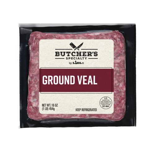 slide 1 of 1, Butcher's Specialty ground veal, 80% lean, 16 oz