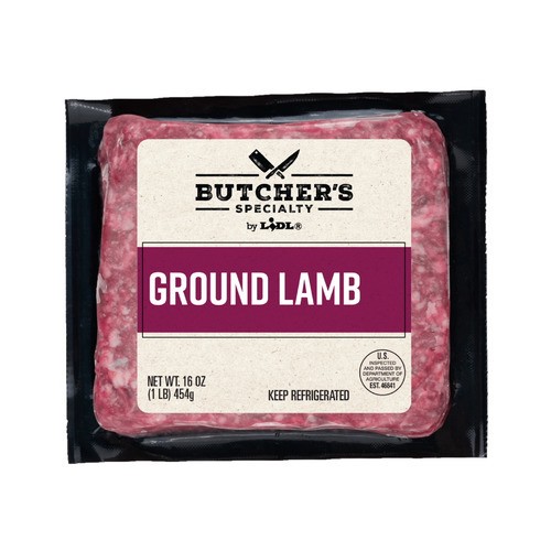 slide 1 of 1, Butcher's specialty ground lamb, 16 oz