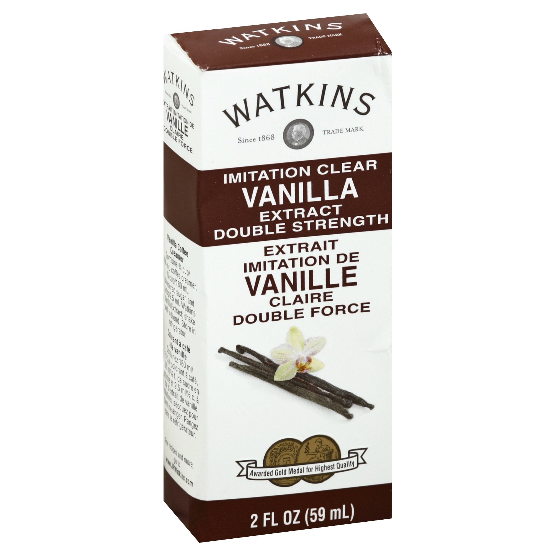 slide 1 of 1, Watkins Double Strenght Vanilla Extract, 2 fl oz